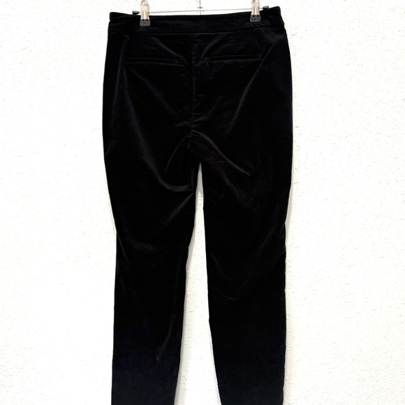 Talbots Modern Fit The Skinny Black Velvet Pants 4P - Picture 6 of 8